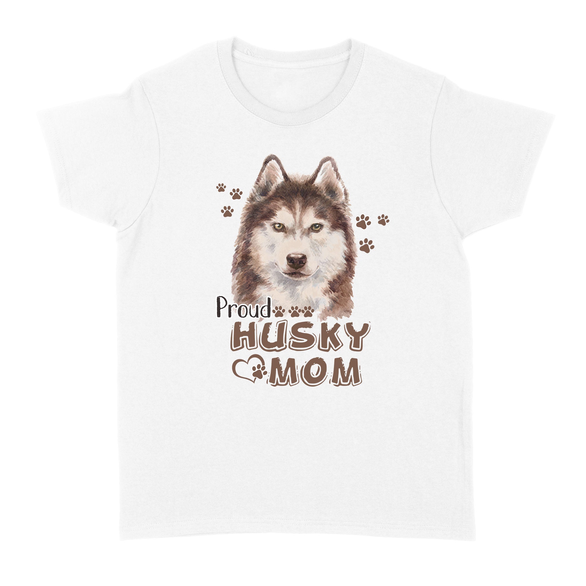 Husky Mama Shirt, Proud Husky Mom Shirt For Dog Mom Nlxs303D05 – Standard Women T-Shirt