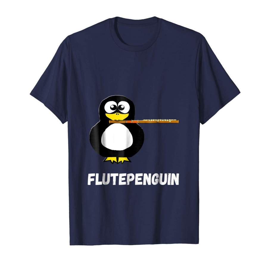 Flute Penguin Costume Flutist Water Bird Marching Band Shirt