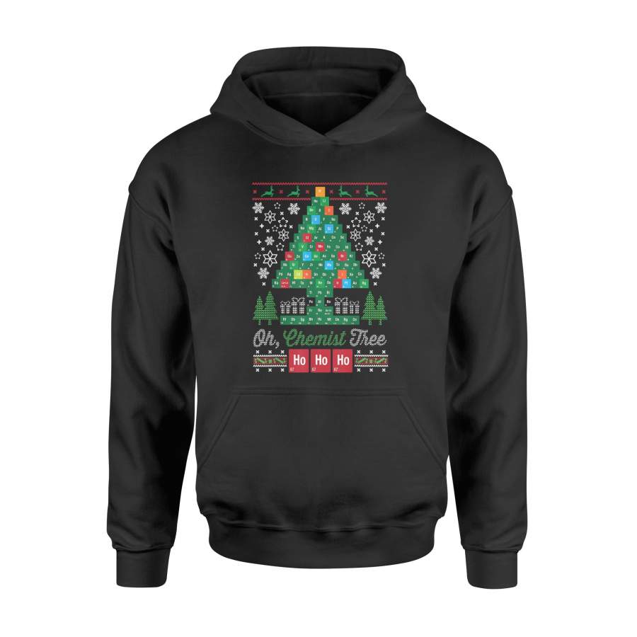 Oh Chemist Tree Merry Christmas Ugly Chemistry Tee – Standard Hoodie