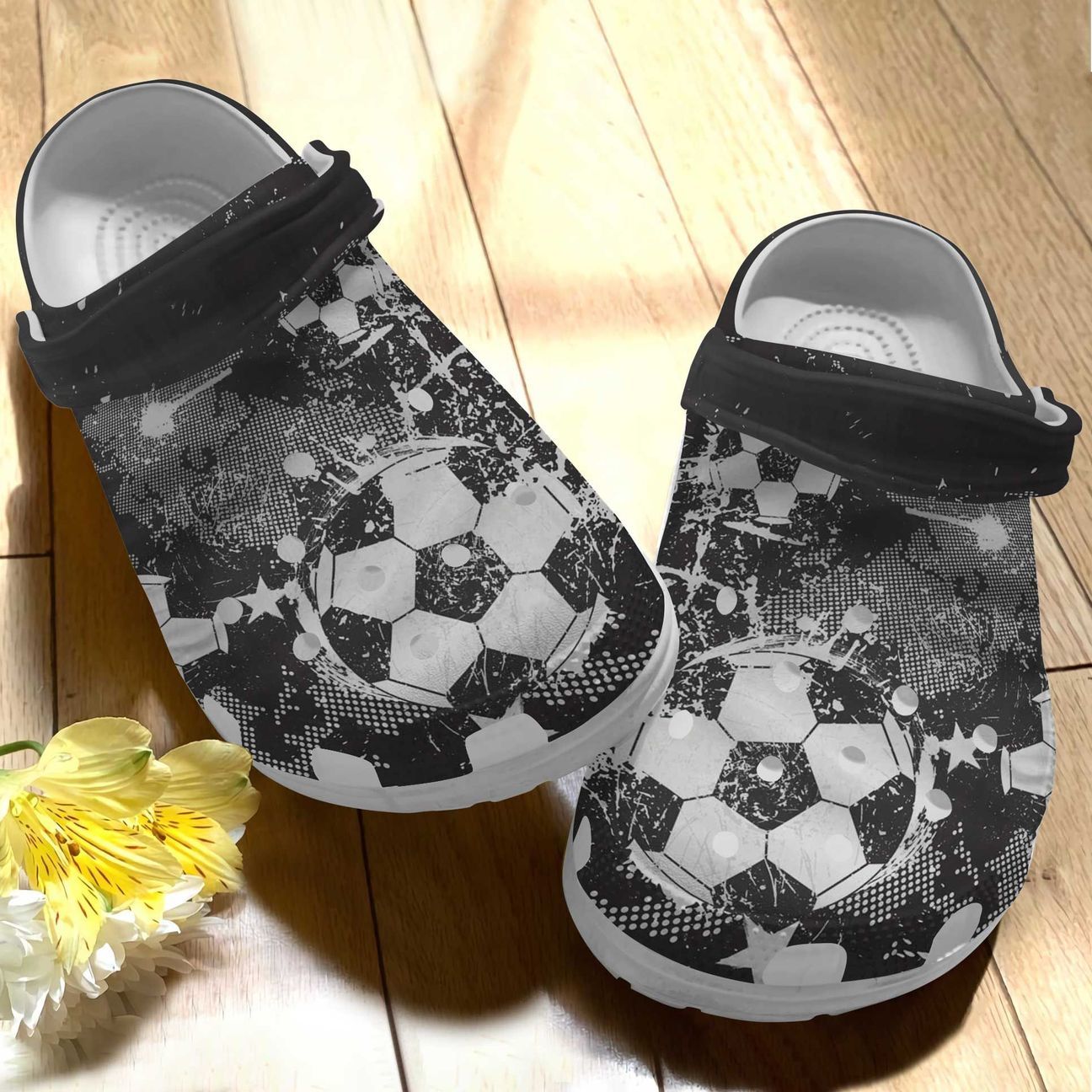 Soccer Personalized Clog, Custom Name, Text, Color, Number Fashion Style For Women, Men, Kid, Print 3D Soccer V2