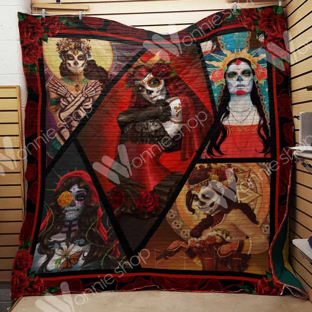 Skull 3D Quilt Blanket HGM1128