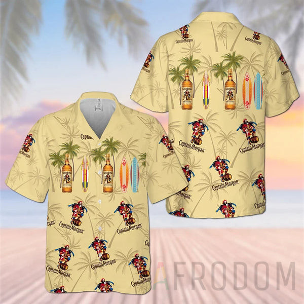 Palm Trees Hawaiian Captain Morgan Shirts For Men And Women Ha87874