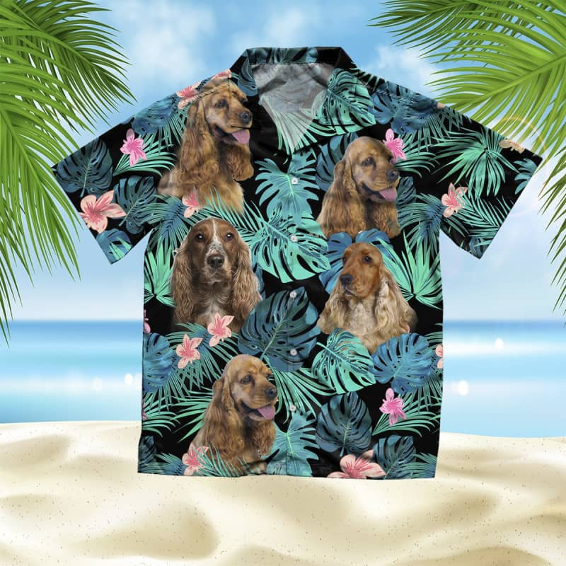 Felacia American Cocker Spaniel Summer Leaves Hawaii Shirt Ha44248