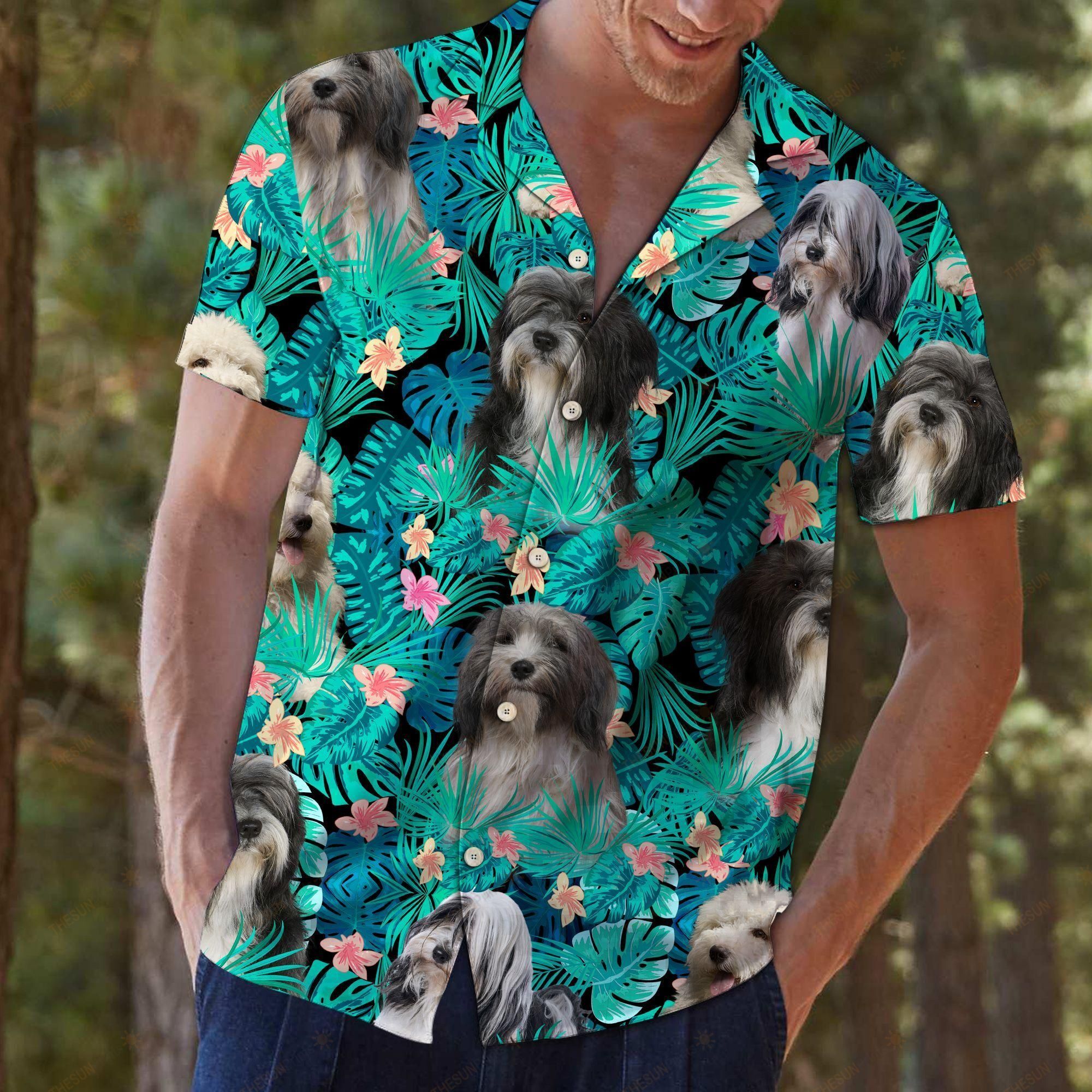 Tibetan Terrier Tropical Hawaiian Shirt Ha110785