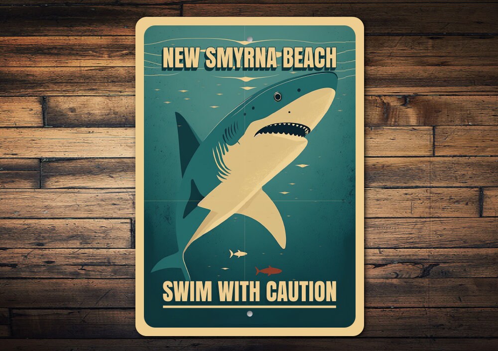 Caution Shark Sign, Location Of Shark, Custom Shark Sign, Decor For Sharks, Shark Hunter Gift, Shark Location Warning, Custom Beach Warning