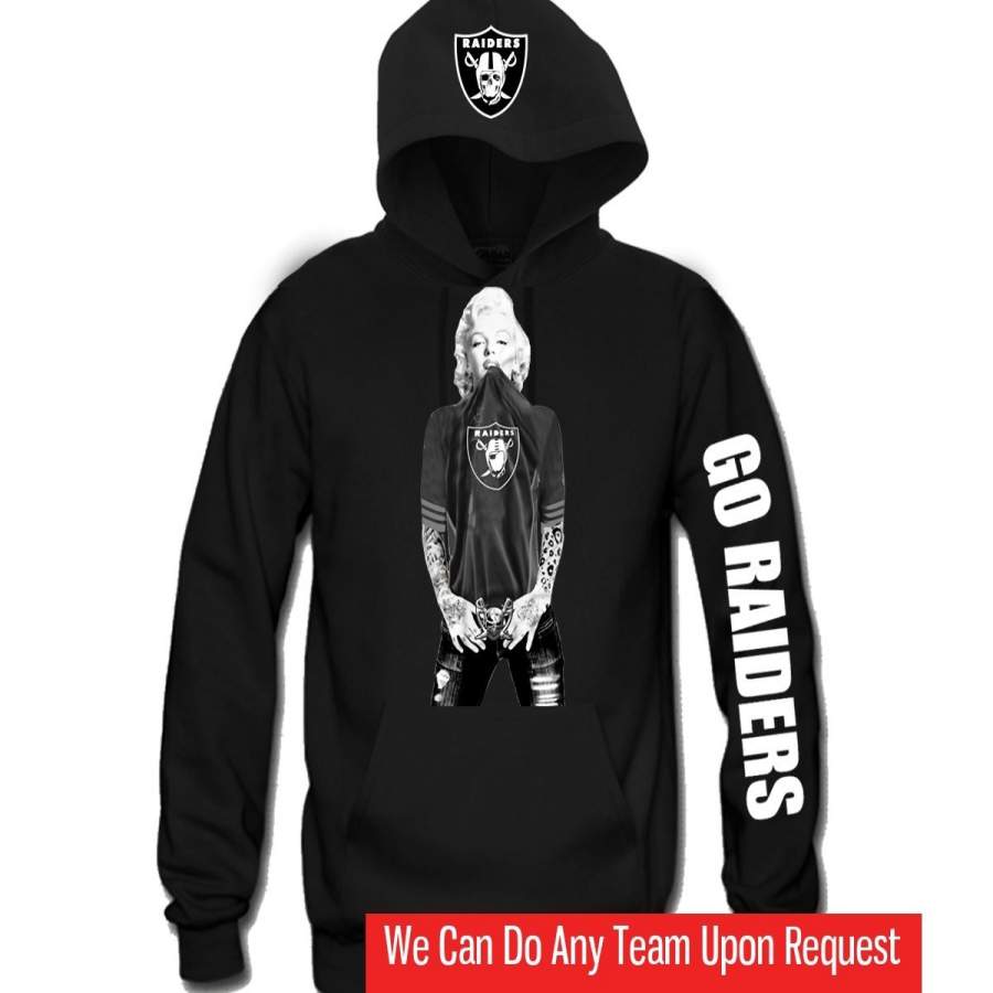 Marilyn Monroe Raiders Hoodie “3 Prints” Sports Clothing