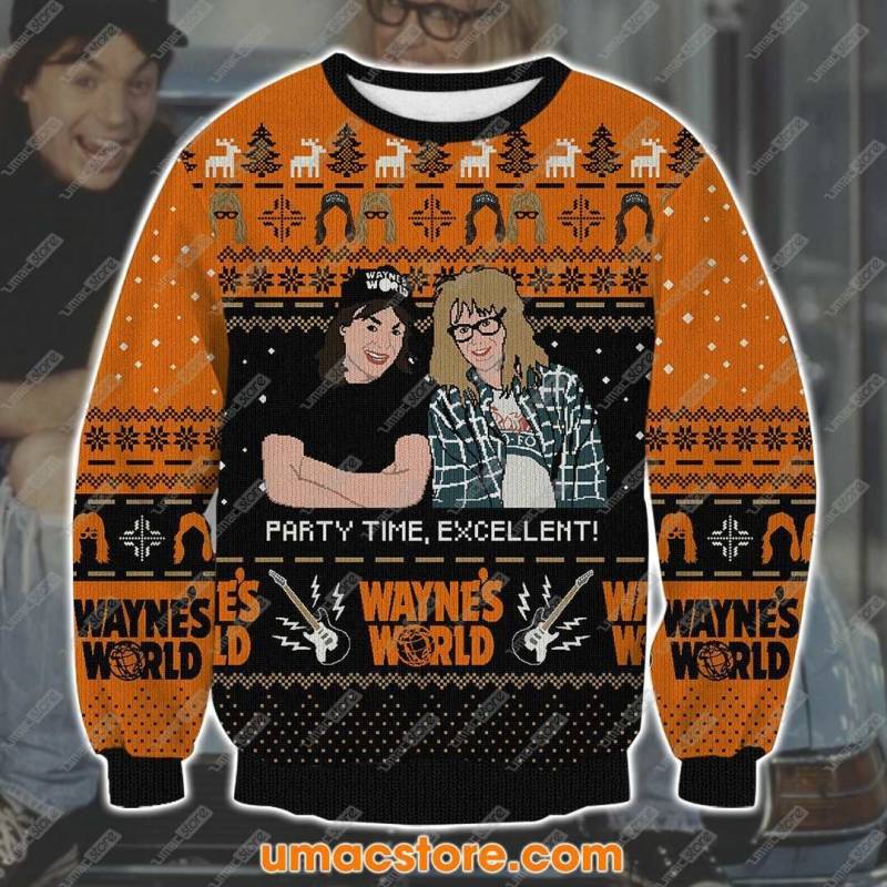 Wayne’s World 2211 3D Print Ugly Christmas Sweatshirt