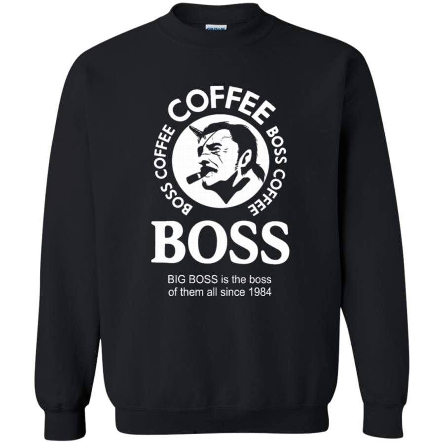 AGR Suntory Boss Coffee Crewneck Pullover Sweatshirt