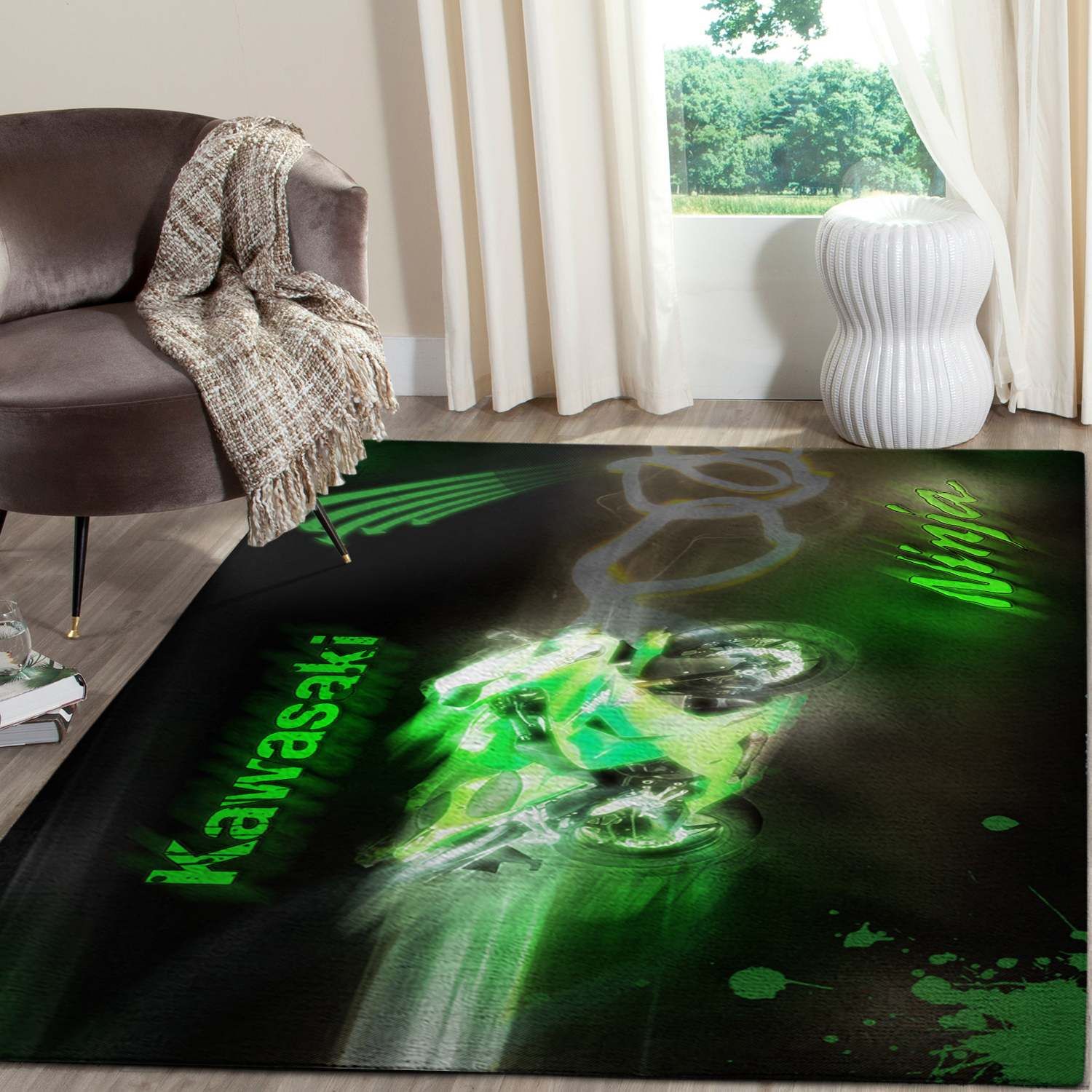 Kawasaki Motor SuperSports Area Rugs Living Room Carpet FN121220 Local Brands Floor Decor