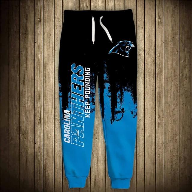 Men’S Carolina Panthers Sweatpants Printed 3D