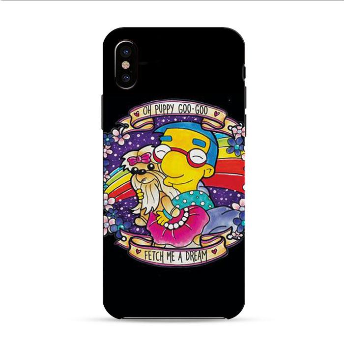 Milhouse Oh Puppy Goo Goo Fetch Me A Dream iPhone XS 3D Case