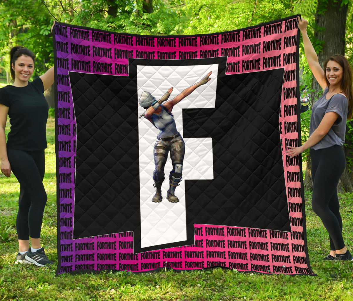 Fortnite Game Premium Quilt – Fortnite Transparent Dabbing Pose Quilt Blanket