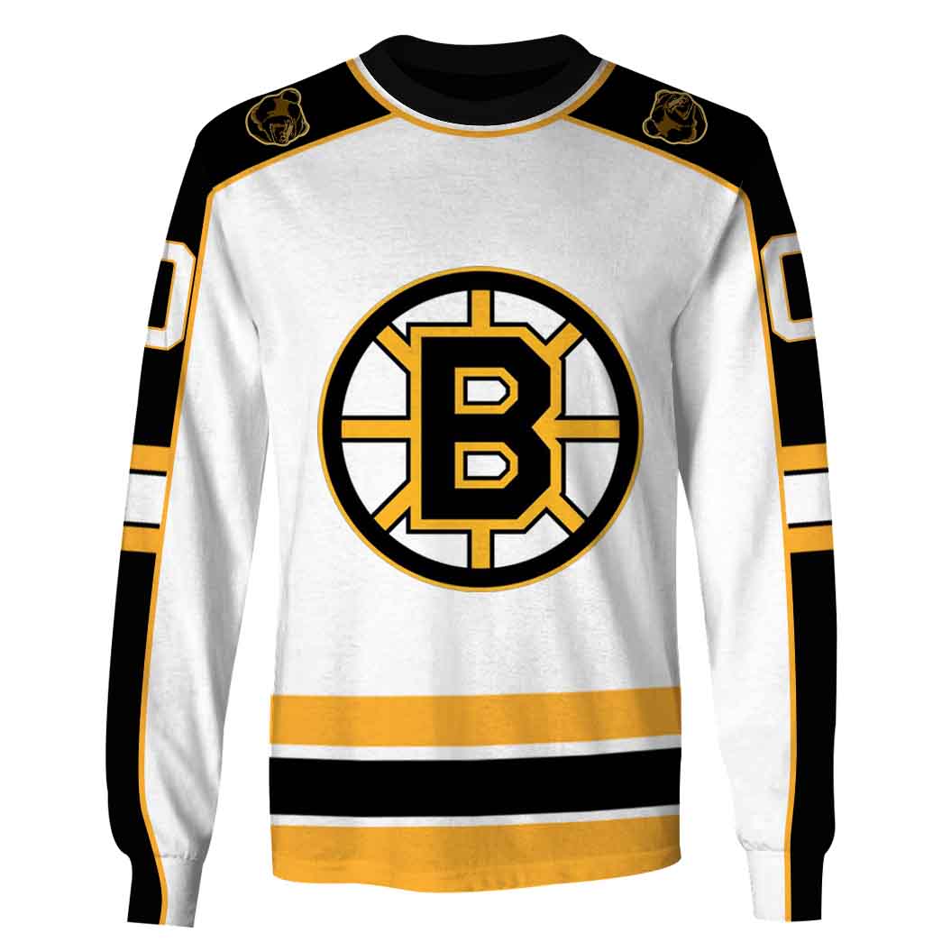 Boston Bruins Custom Name Number 1995 1996 2005 2006 Vintage Home Jersey Gift For Fan 3D Full Printing Sweatshirt