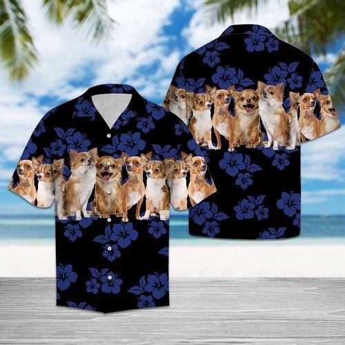 Aloha Shirt Awesome Chihuahua Hawaiian Shirt