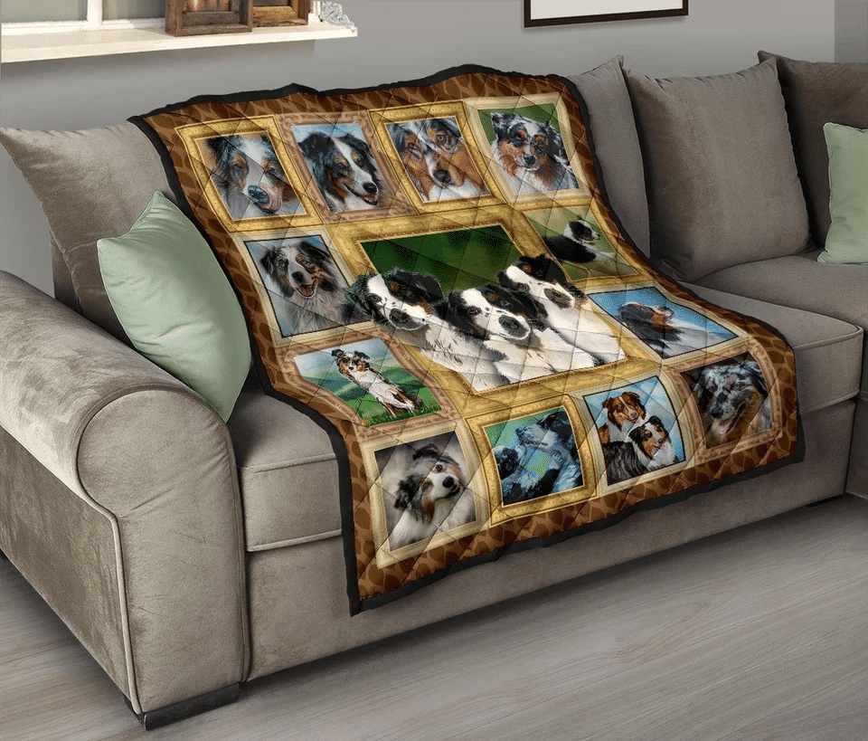 American Shepherd Dog For Dog Lover Gift Quilt Blanket