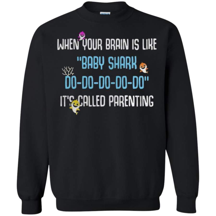 When Your Brain Is Like Baby Shark Sweatshirt – Moano Store