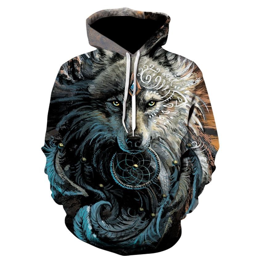 Wolf Hoodie - TMHW0057 Hoodie Fashion