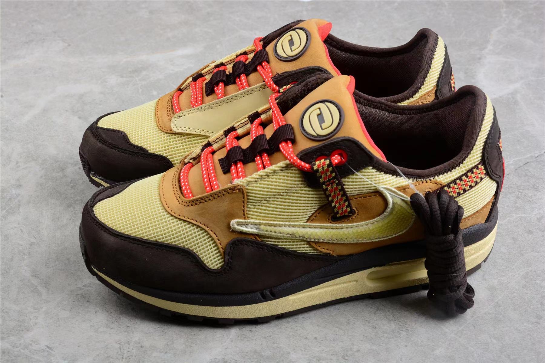 Travis Scott x Nike Air Max 1 PS ?Baroque Brown Shoes Sneakers SNK774526988