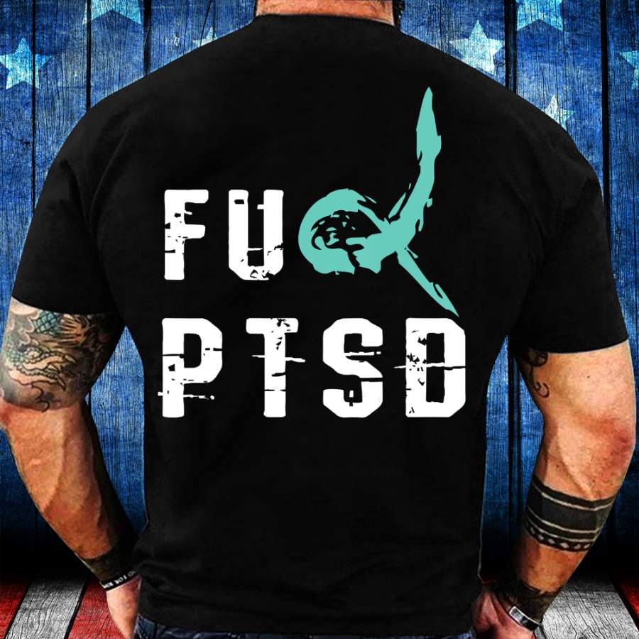 PTSD Veteran Shirt PTSD Awareness Ribbon T-Shirt – Liimon Store