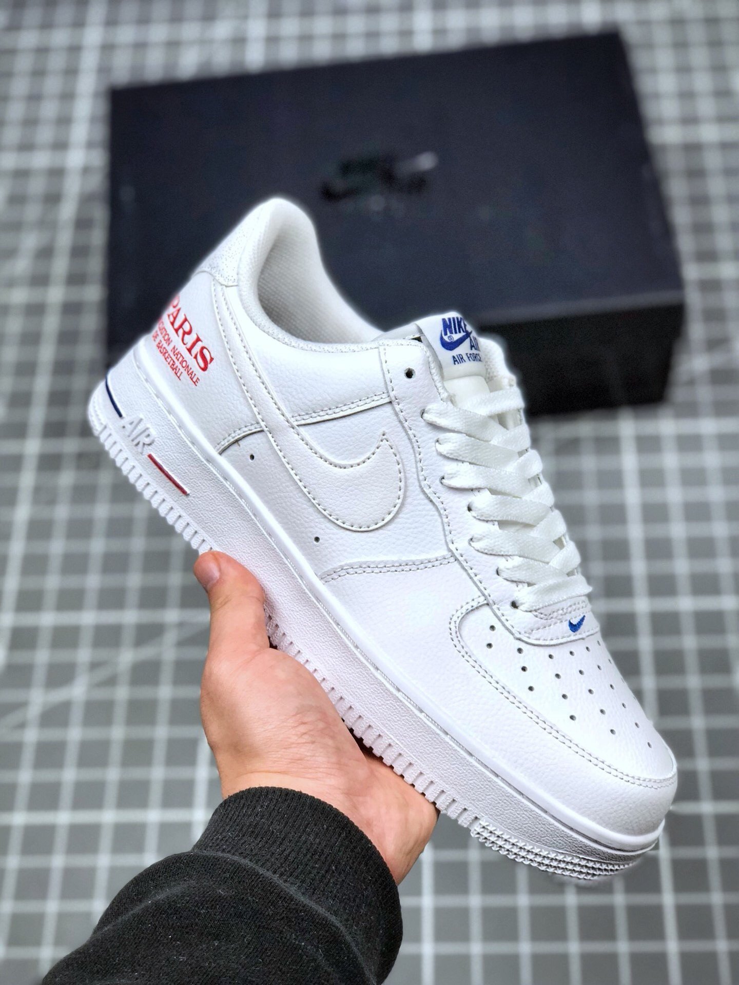 Nike Air Force 1 Low NBA Paris WhiteUniversity Red 5340410