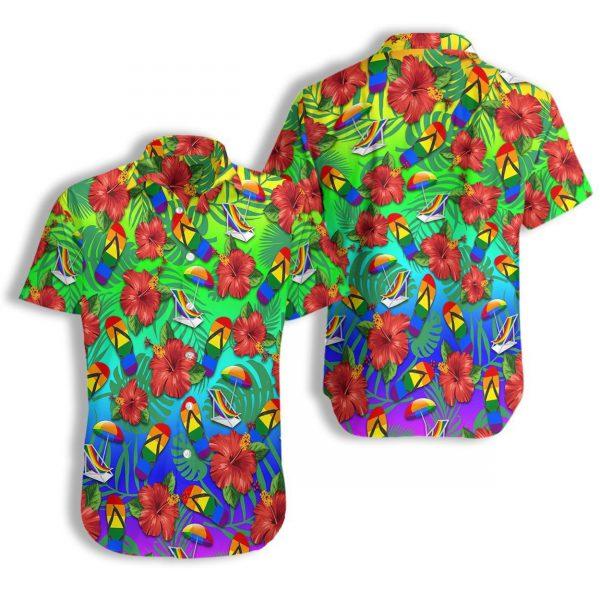 Lgbt Flower Colorful Hawaii Shirt For Men And Women Ha106564