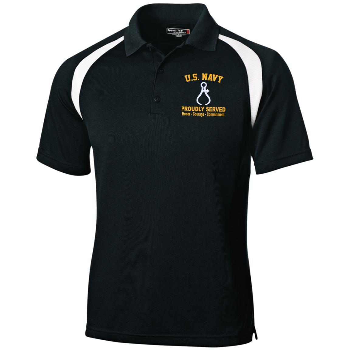 US Navy Instrumentman IM Logo Embroidered Sport-Tek Moisture-Wicking Tag-Free Golf Shirt