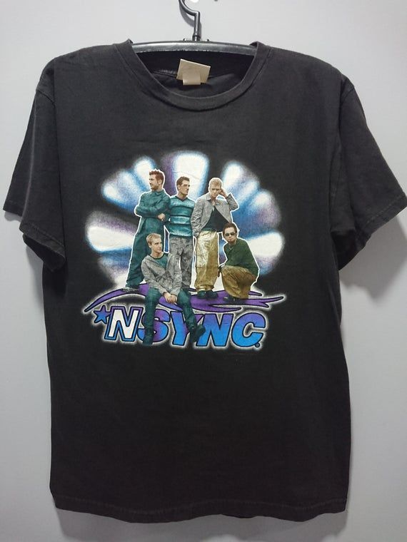 Vintage 1999 Nsync Shirt Justin Timberlake Chris Kirkpatrick Joey Fatone Lance Bass Jc Chasez Shirt