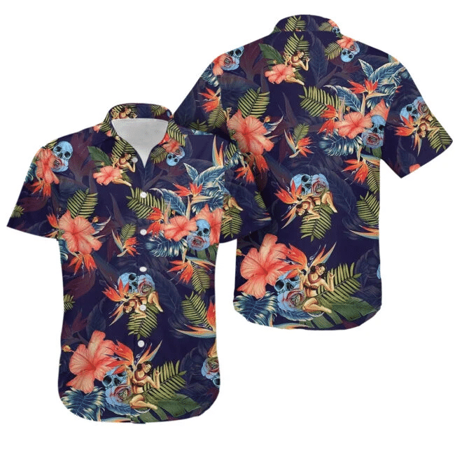 Skull Art Hawaii Shirt Unisex Adult Ha9405