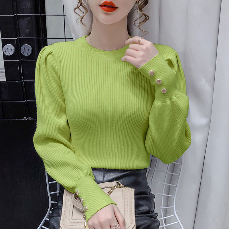 WTEMPO Knitting Bottoming Warm Sweaters Women’s Pullovers Solid Minimalist Cheap Tops O-neck Autumn Winter Basic Drop Shipping alx