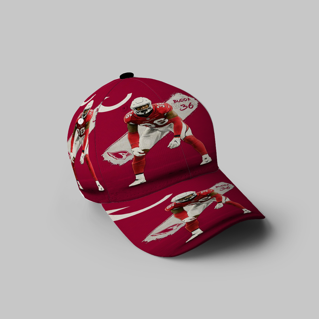 Arizona Cardinals Budda Baker1 3D Printing Baseball Cap Classic Hat