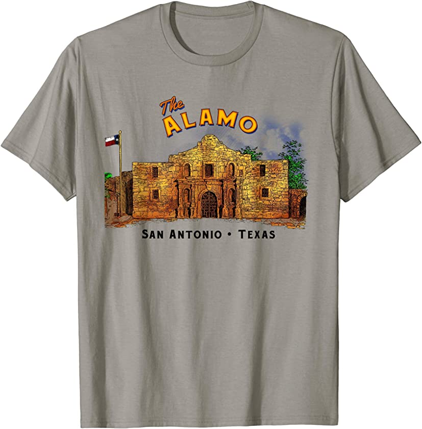 Vintage Remember Alamo Souvenir History San Antonio Texas T-Shirt