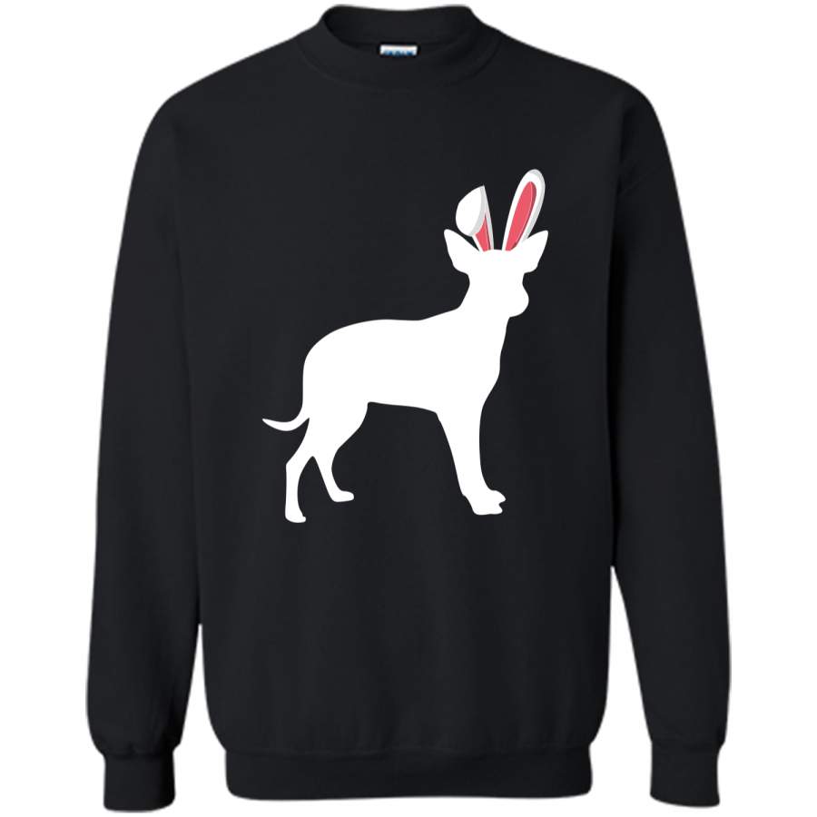 Chihuahua Easter Bunny T-Shirt For Dog Lovers Printed Crewneck Pullover Sweatshirt 8 oz