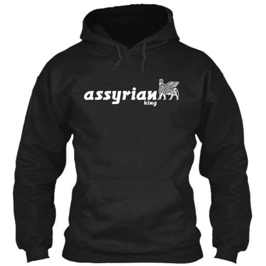 2018 New Arrival Men Workout Gym Silm T-Shirt Assyrian And Lamassu God Gildan Hoodie Sweatshirt