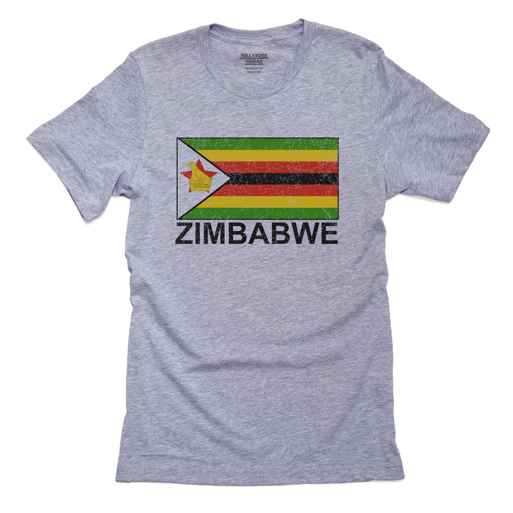 Zimbabwe Flag – Special Vintage Edition T-Shirt, Framed Print, Pillow, Golf Towel