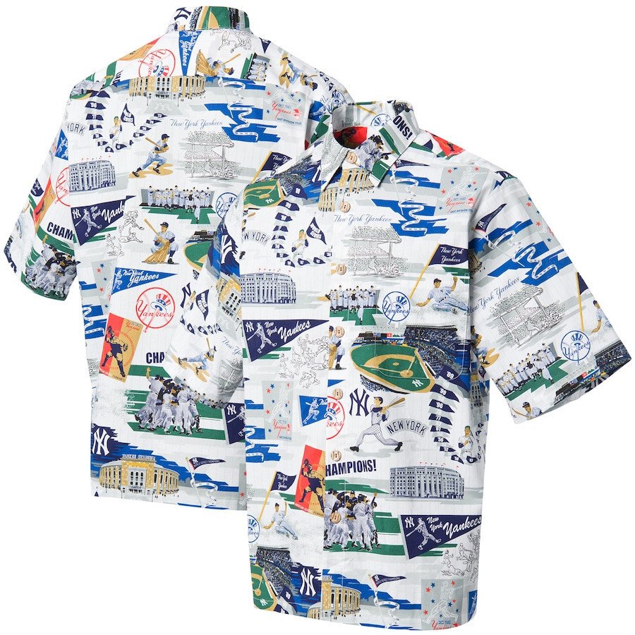 New York Yankees Scenic Hawaii Shirt White Ha20625