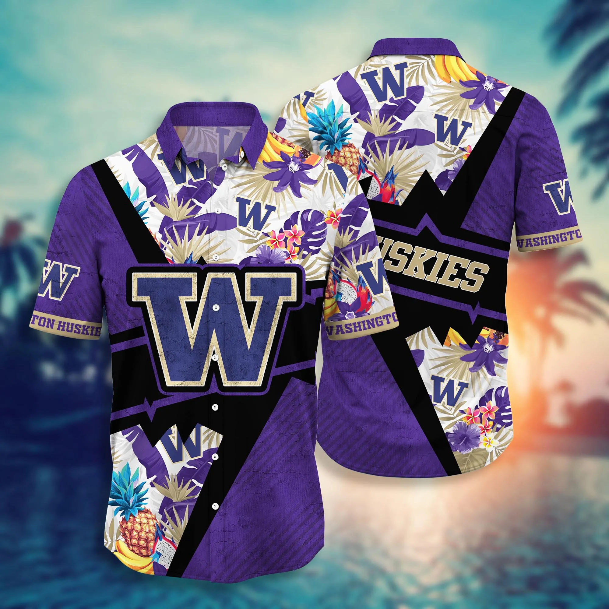 Washington Huskies NCCA Hawaiian Shirt Mid-Year Aloha Shirt