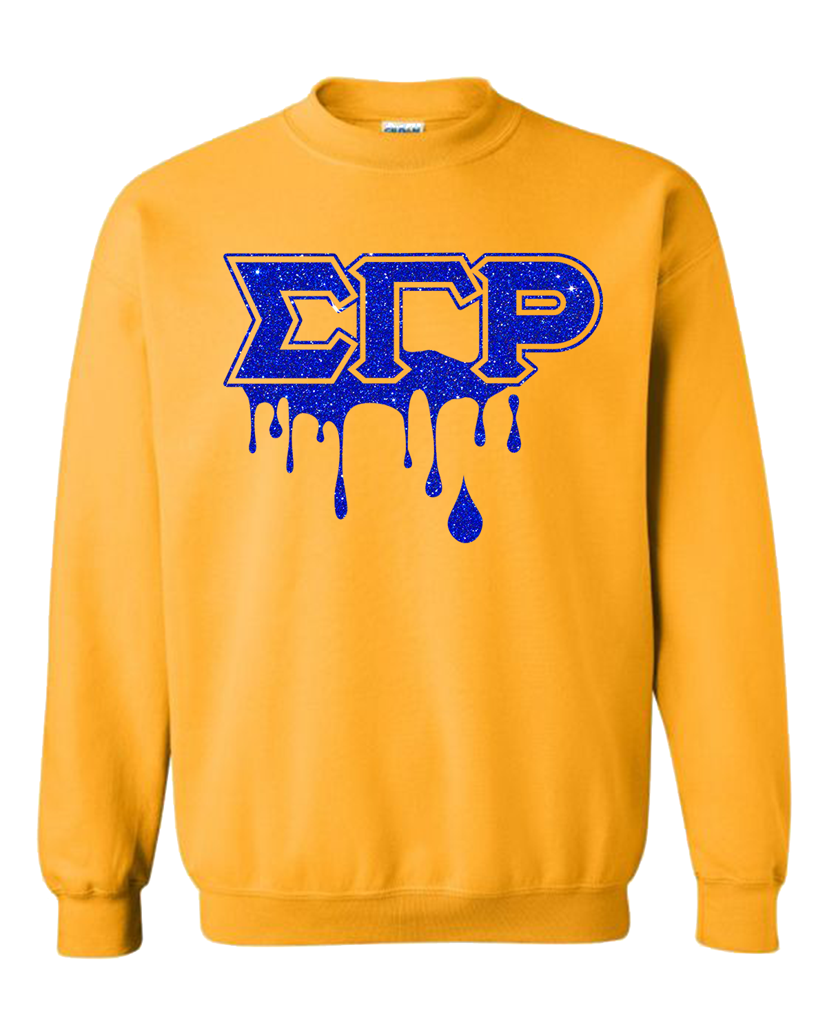 Sigma Gamma Rho Gold Bling Drip Sweatshirt