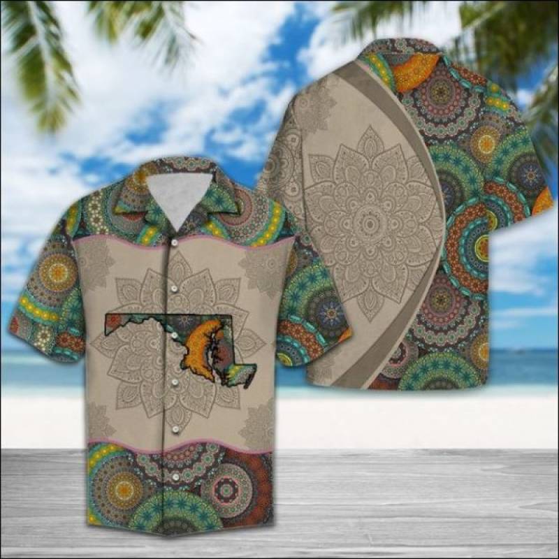 Maryland Mandala hawaiian shirt – dnstyles – Kayli Shop