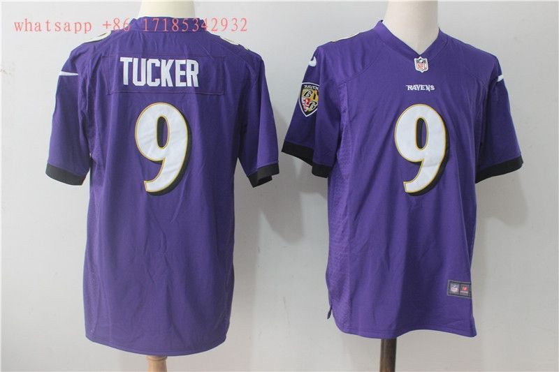 Baltimore Ravens Justin Tucker #9 2020 NFL Purple Jersey Jersey