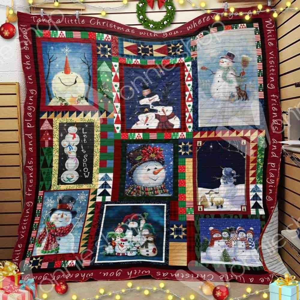 Snowman Christmas Blanket Oct1002 82O33