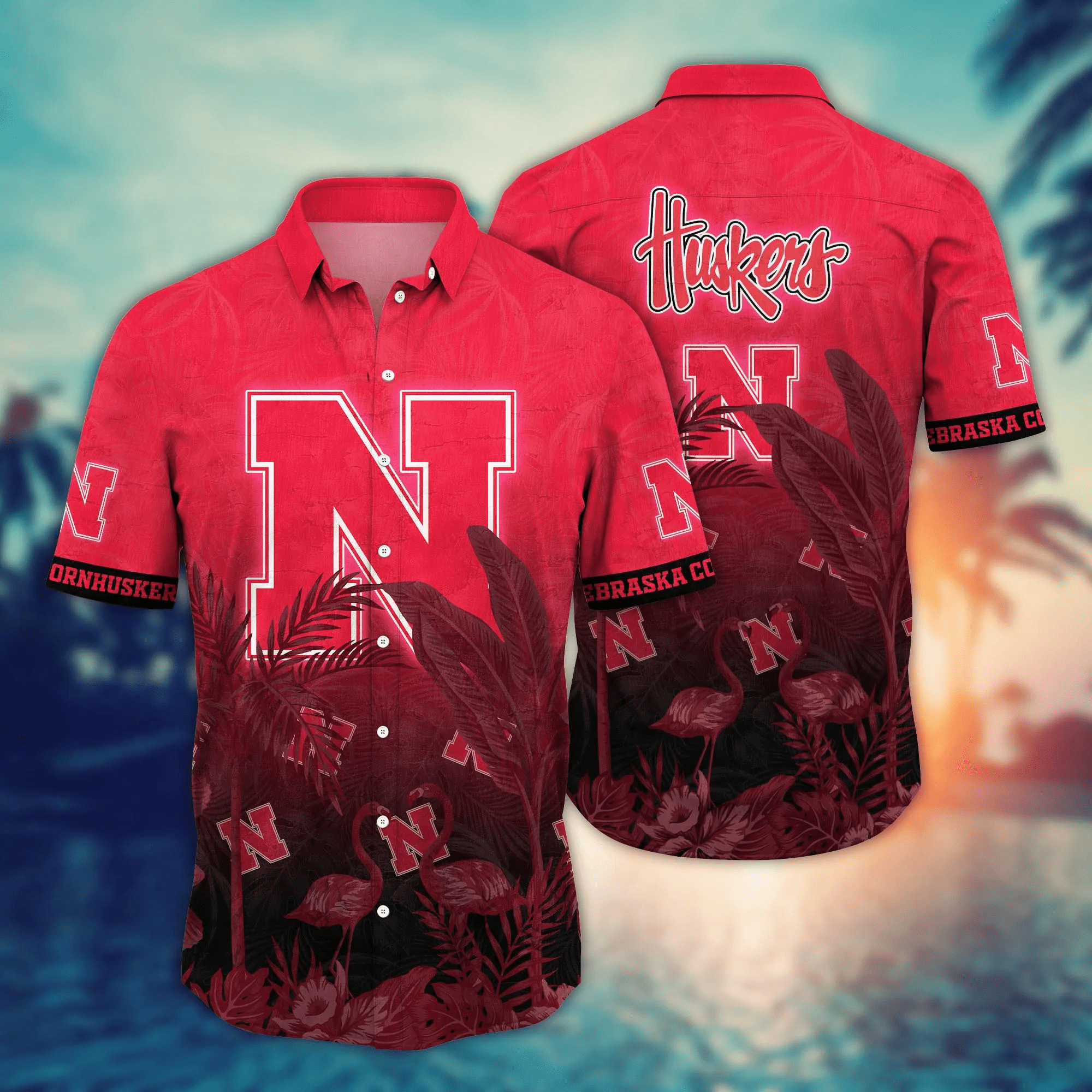 Nebraska Cornhuskers NCCA Hawaiian Shirt Daylighttime Aloha Shirt