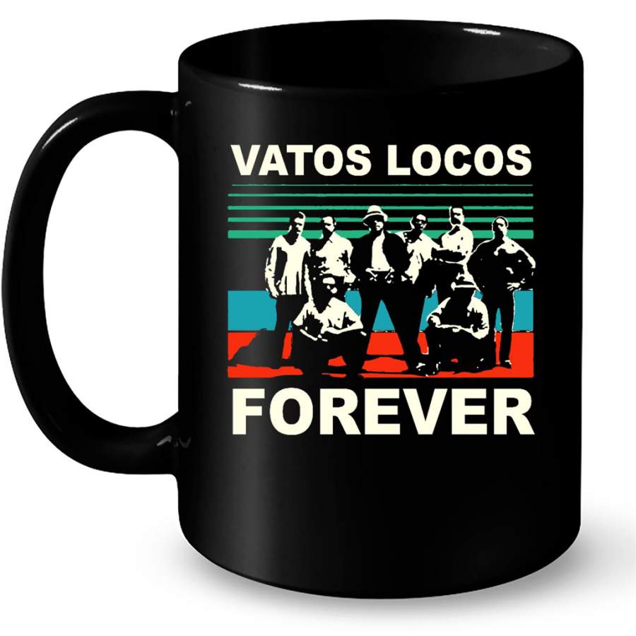 Vatos Forever, Classic Vintage Retro B – Full-Wrap Coffee Black Mug