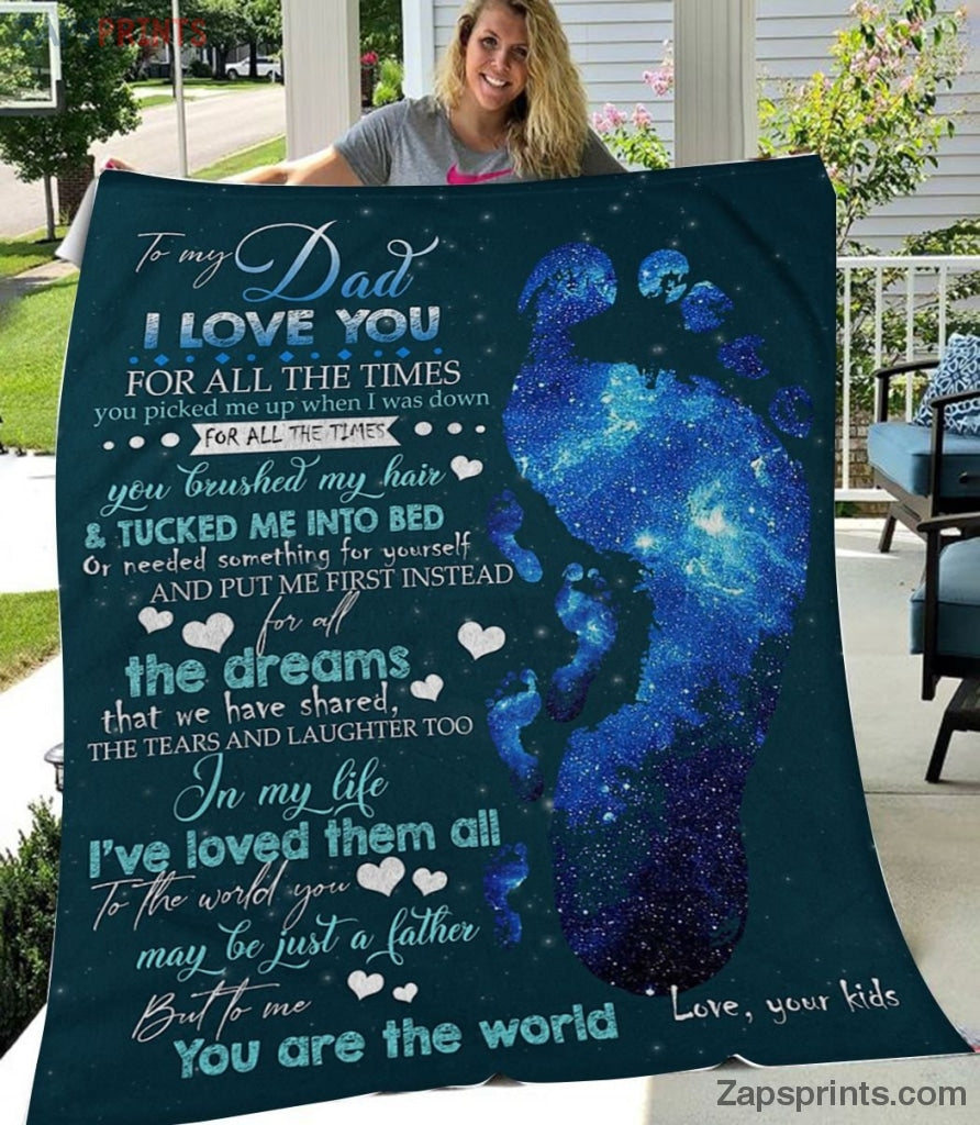 Gift For Dad  – To My Dad – I Love You So Much – Blanket