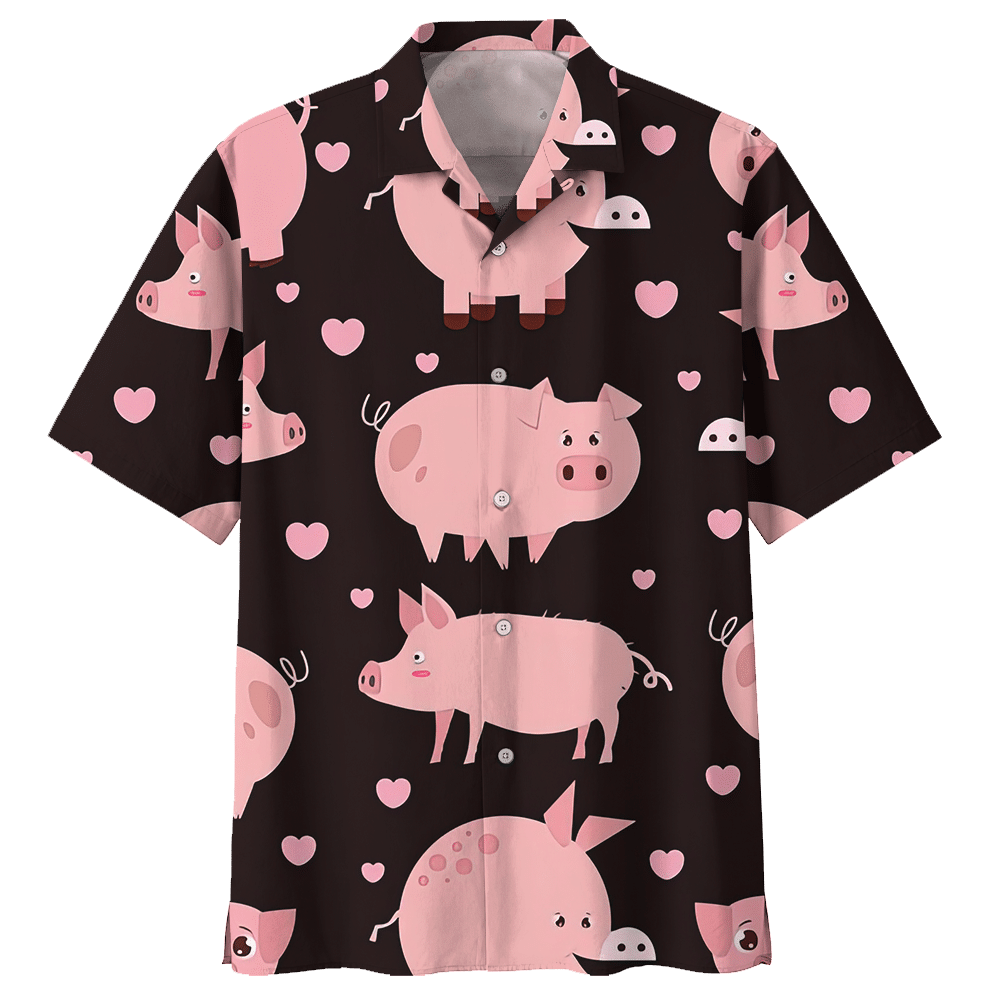 Pig Black Awesome Design Unisex Hawaii Shirt For Men And Women Ha40560