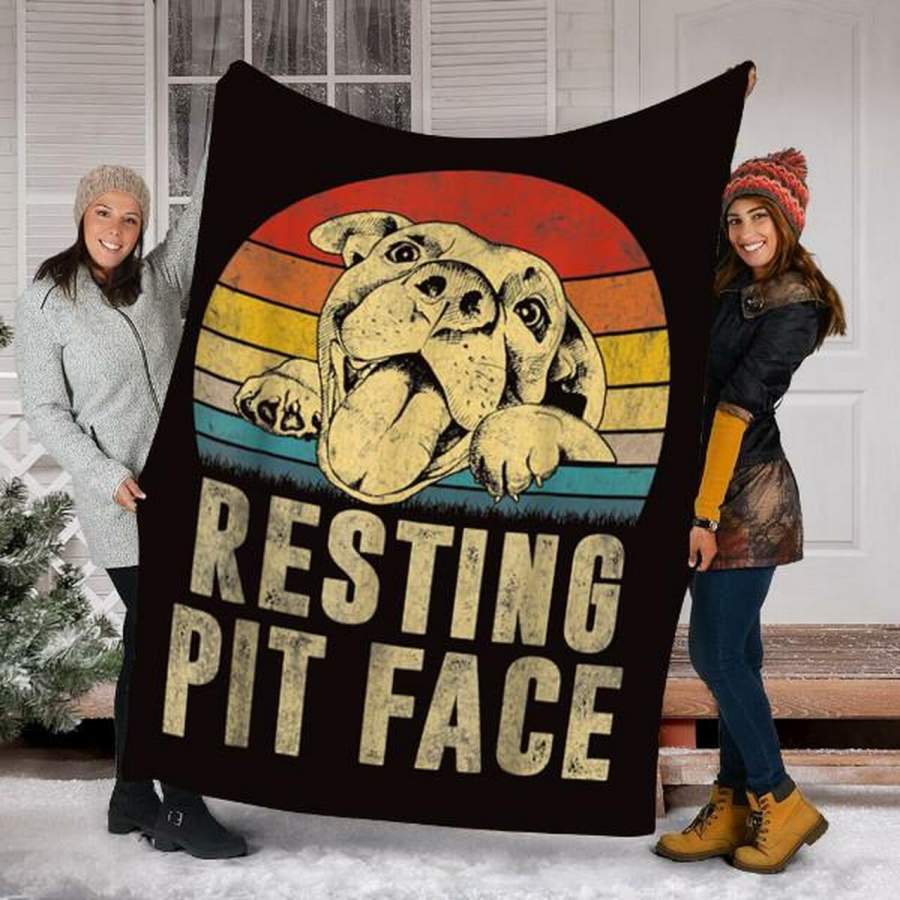 Custom Blanket Pitbull Dog Blanket – Fleece Blanket