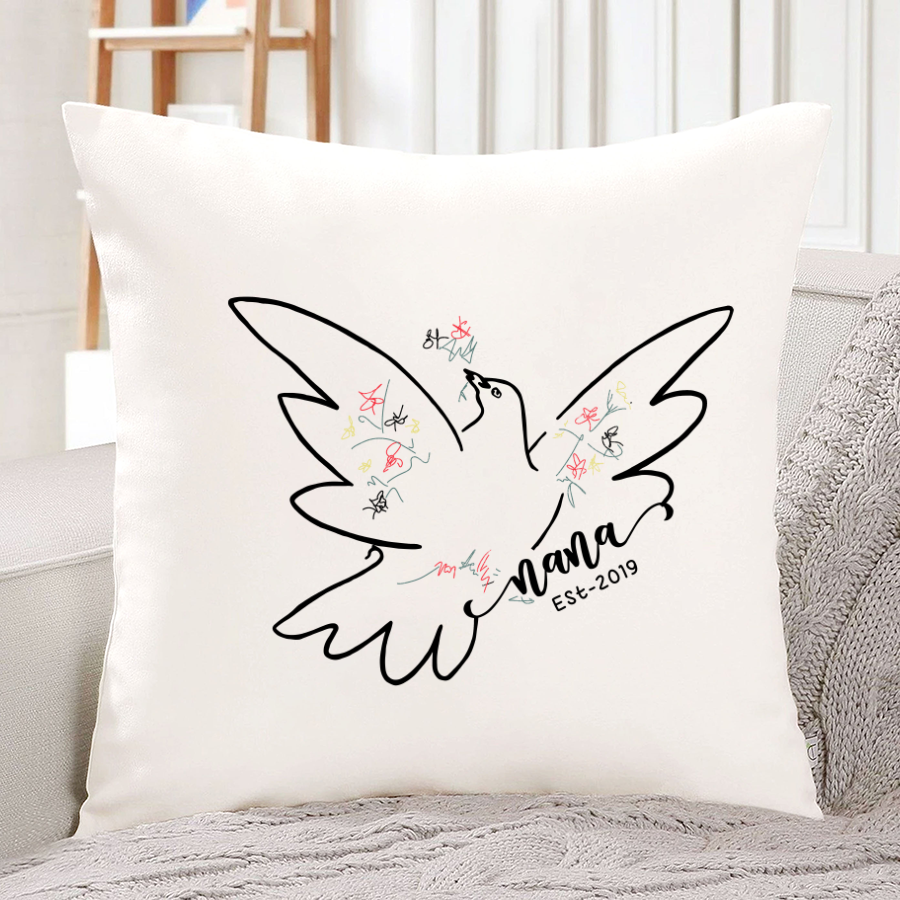 Dove Peace Grandma Nana Est Indoor Pillow