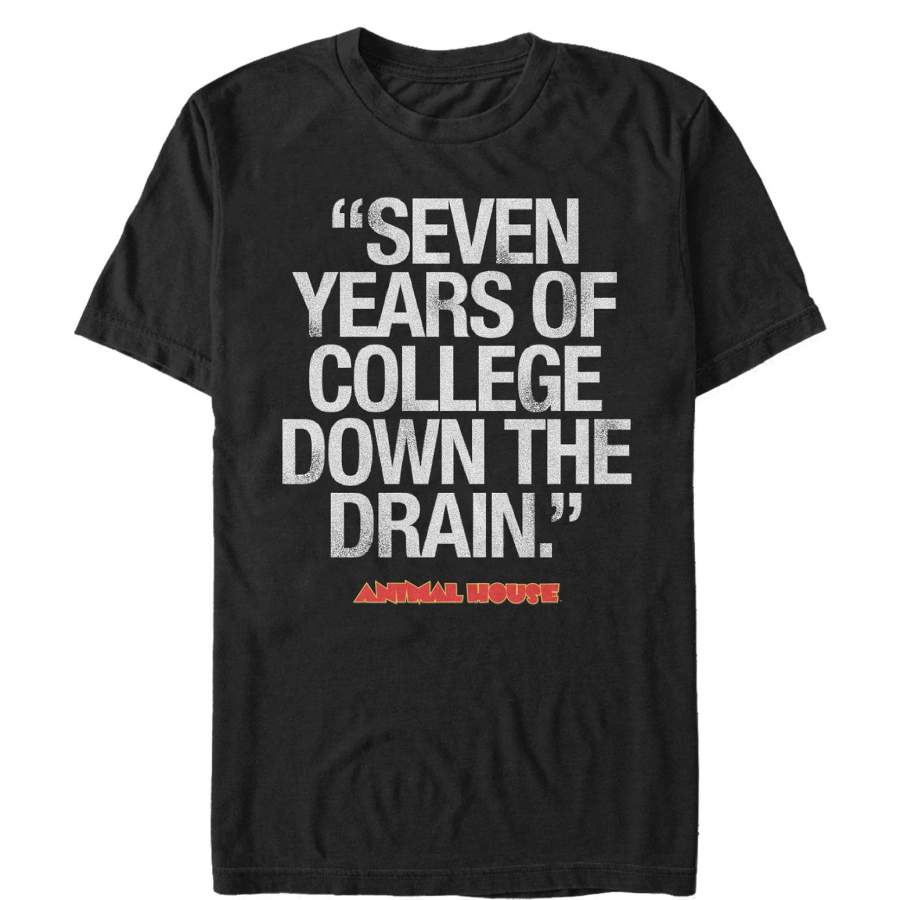 Animal House Men’s Bluto 7 Years of College  T Shirt