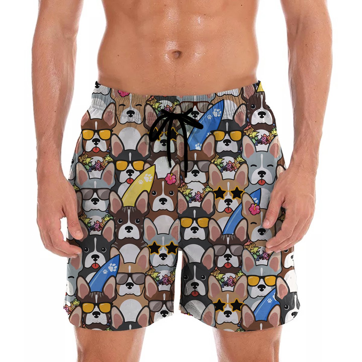 Aloha Hawaii Boston Terrier Shorts Ha99472