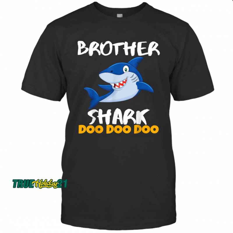 Brother Shark Doo Doo Christmas Gift Idea Bro Uncle T-shirt