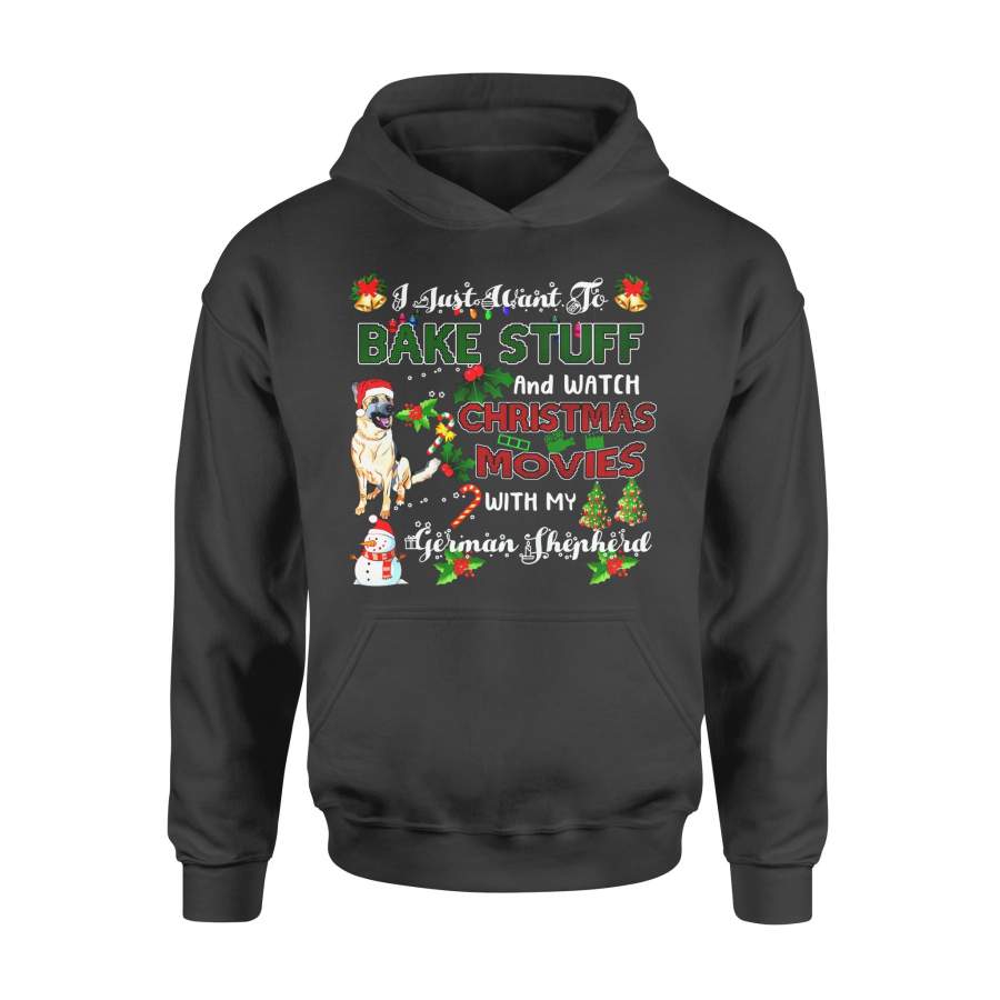 Christmas gift idea Watch Xmas Movies With My German Shepherd T-Shirt – Standard Hoodie